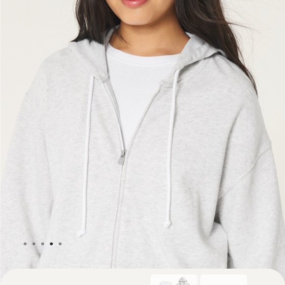 hollister oversized zip up hoodie - Picture 2 of 6